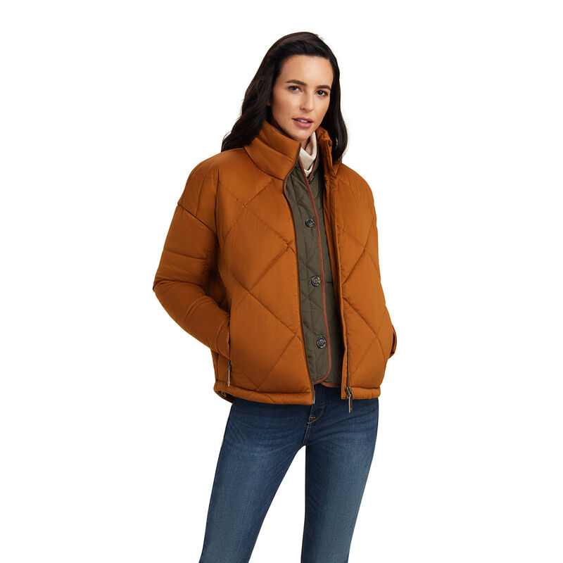 Chaqueta Ariat Adena Insulated Marrones Mujer - Chile 706-GXZHYL